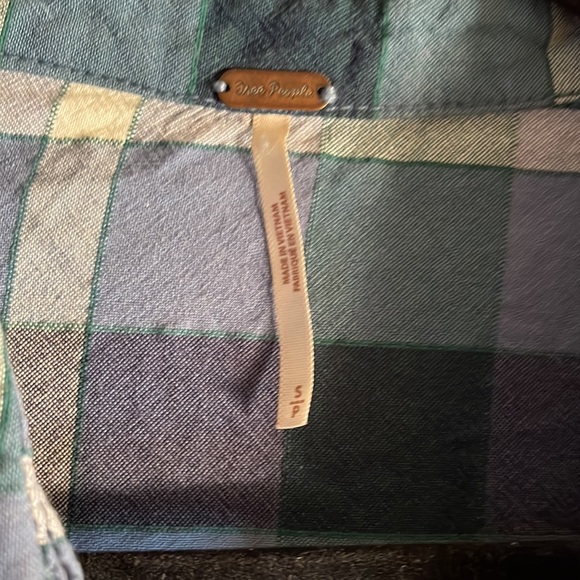 Free People Plaid Button Down - Picture 5 of 7